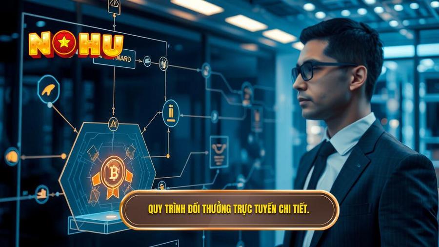1. Quy trình đổi thưởng trực tuyến chi tiết.