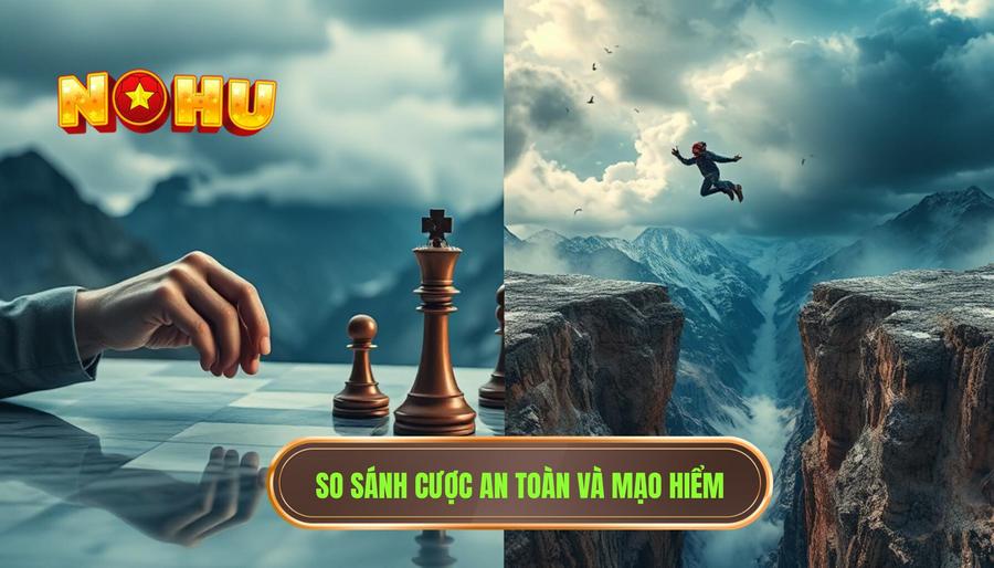 Bảng so sánh chiến thuật đặt cược an toàn vs mạo hiểm