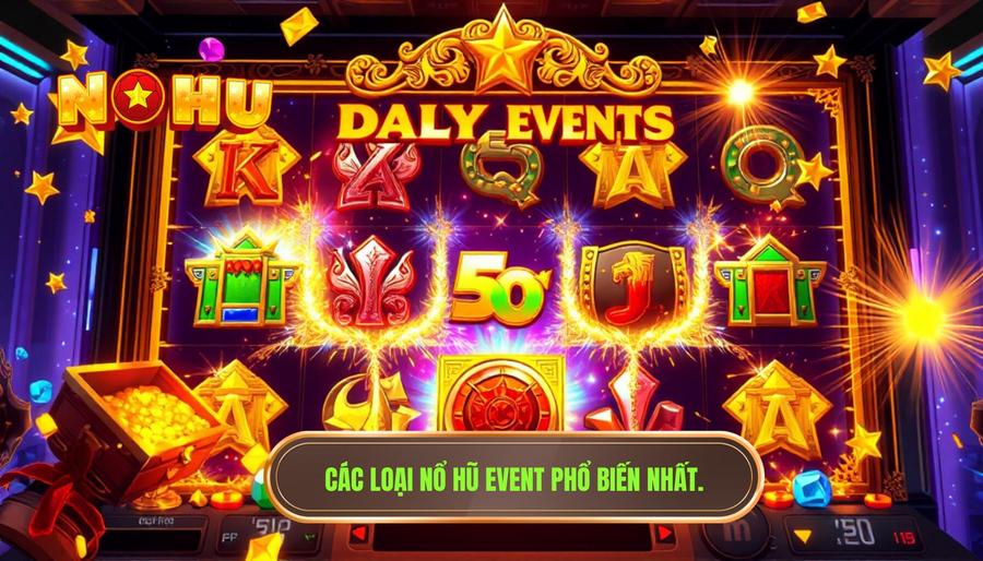 Nổ hũ event hàng ngày: Cơ hội đổi đời trong tầm tay cùng NỔ HŨ 2 Các loại nổ hũ event phổ biến nhất